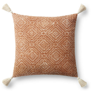 Orange Pillow (Pattern 1) — a Loloi pillow at Laurie Yapp Home.