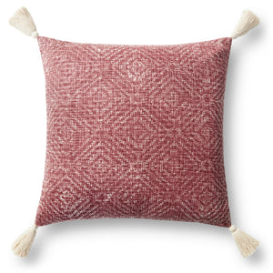 Red Pillow (Pattern 1) — a Loloi pillow at Laurie Yapp Home.