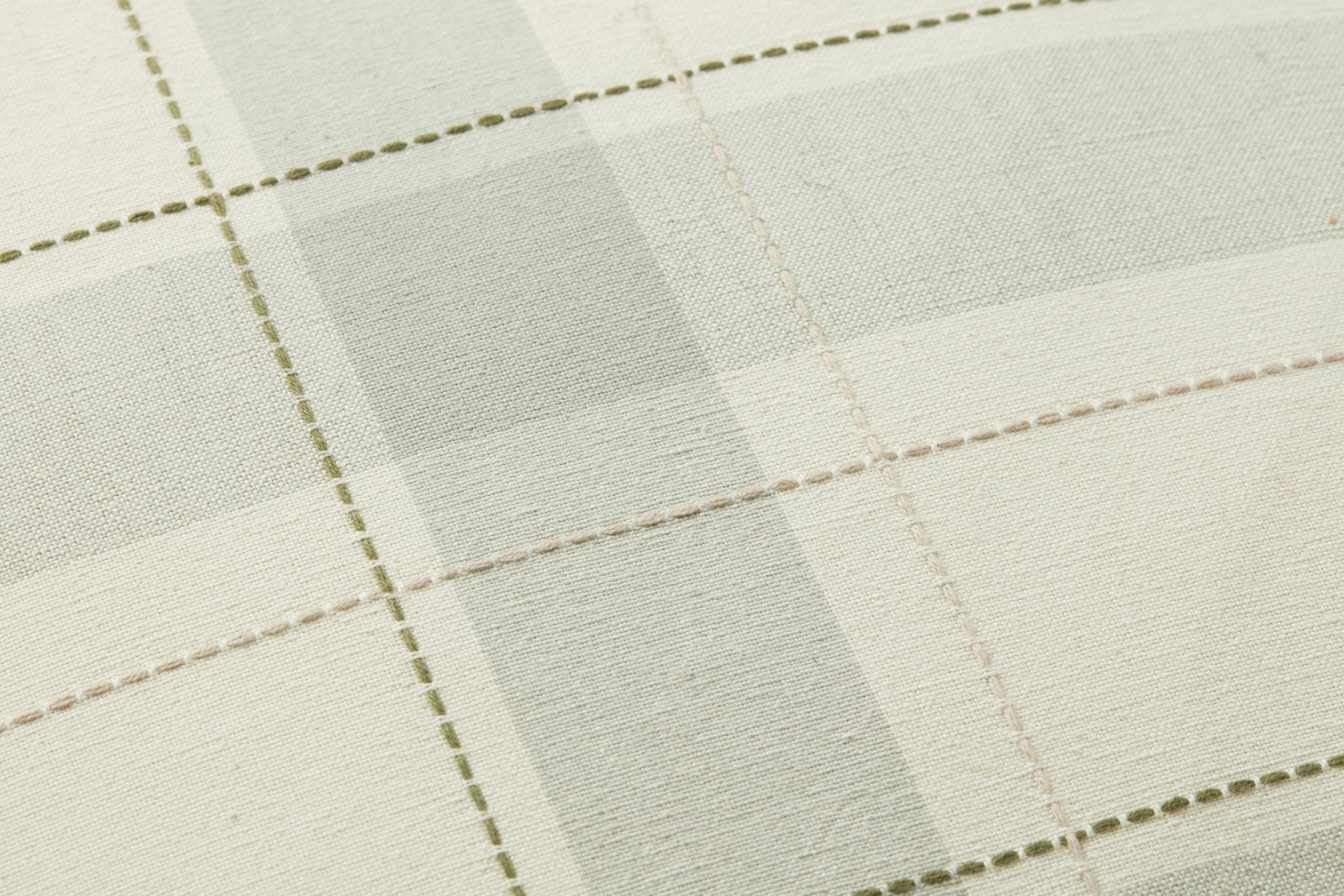 Linus Sage / Multi Pillow shown from a different angle to reveal its pattern.