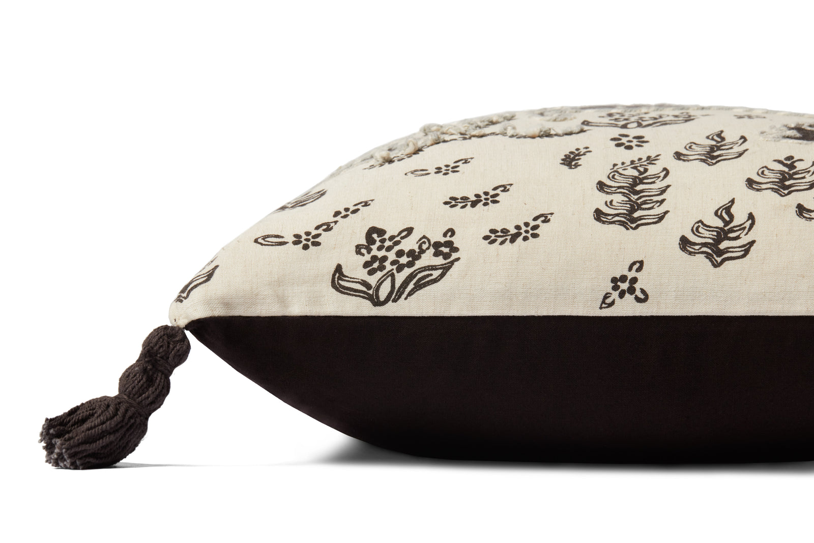 Ivory / Black Pillow — a Loloi pillow at Laurie Yapp Home.