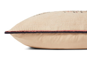 Ivory / Black Pillow (Pattern 1) shown from another angle.