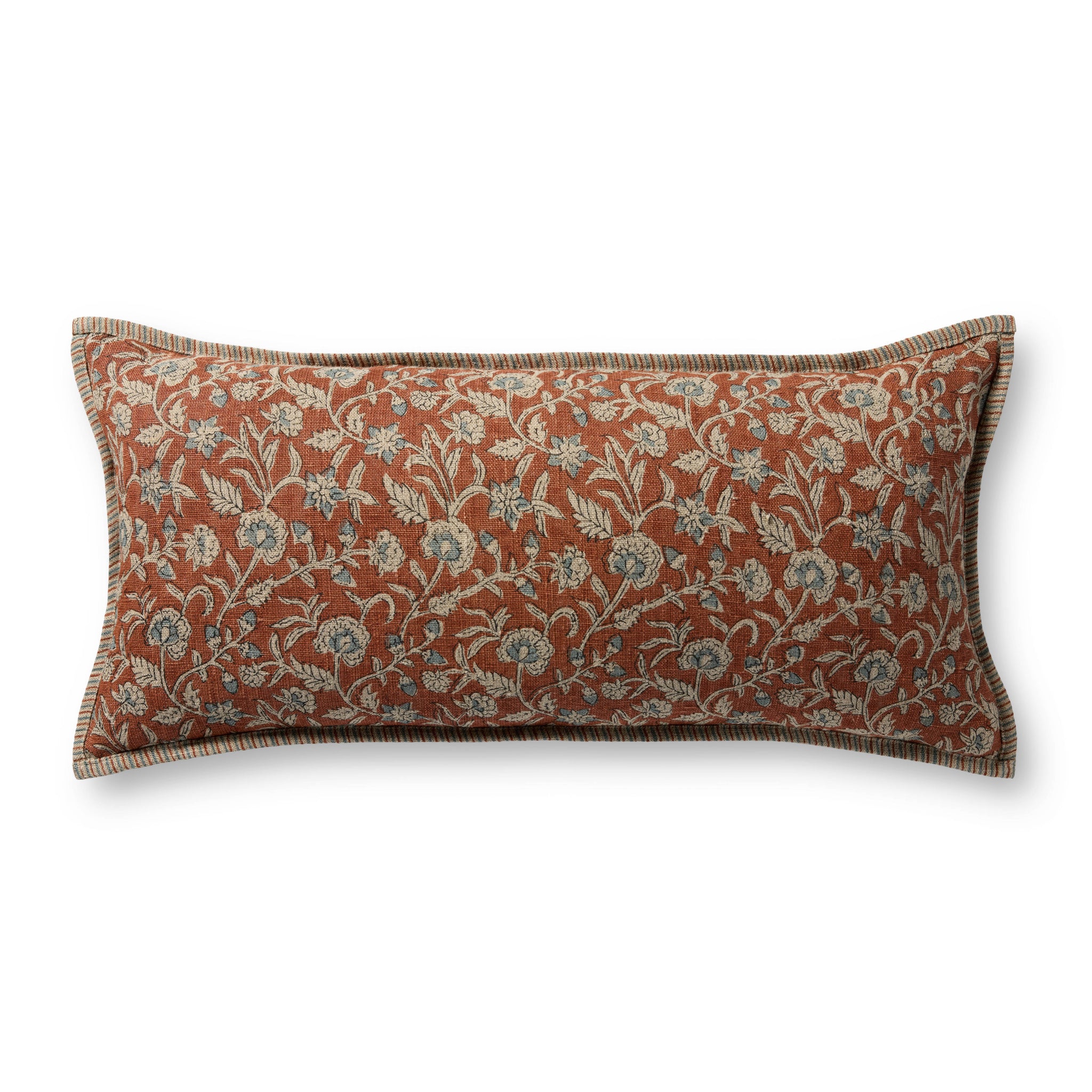 Brick / Multi Pillow — a Loloi pillow at Laurie Yapp Home.
