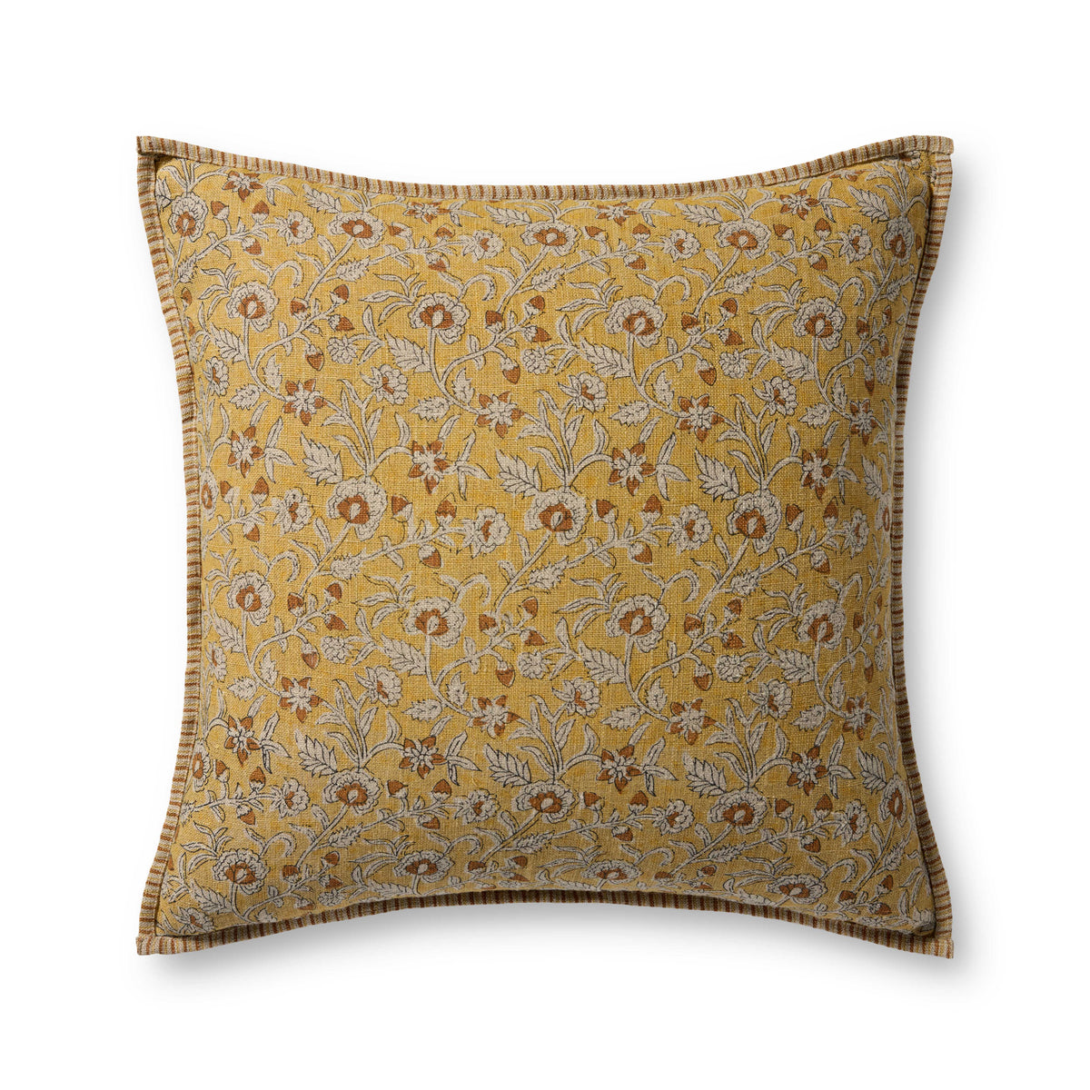 Gold / Multi Pillow — a Loloi pillow at Laurie Yapp Home.
