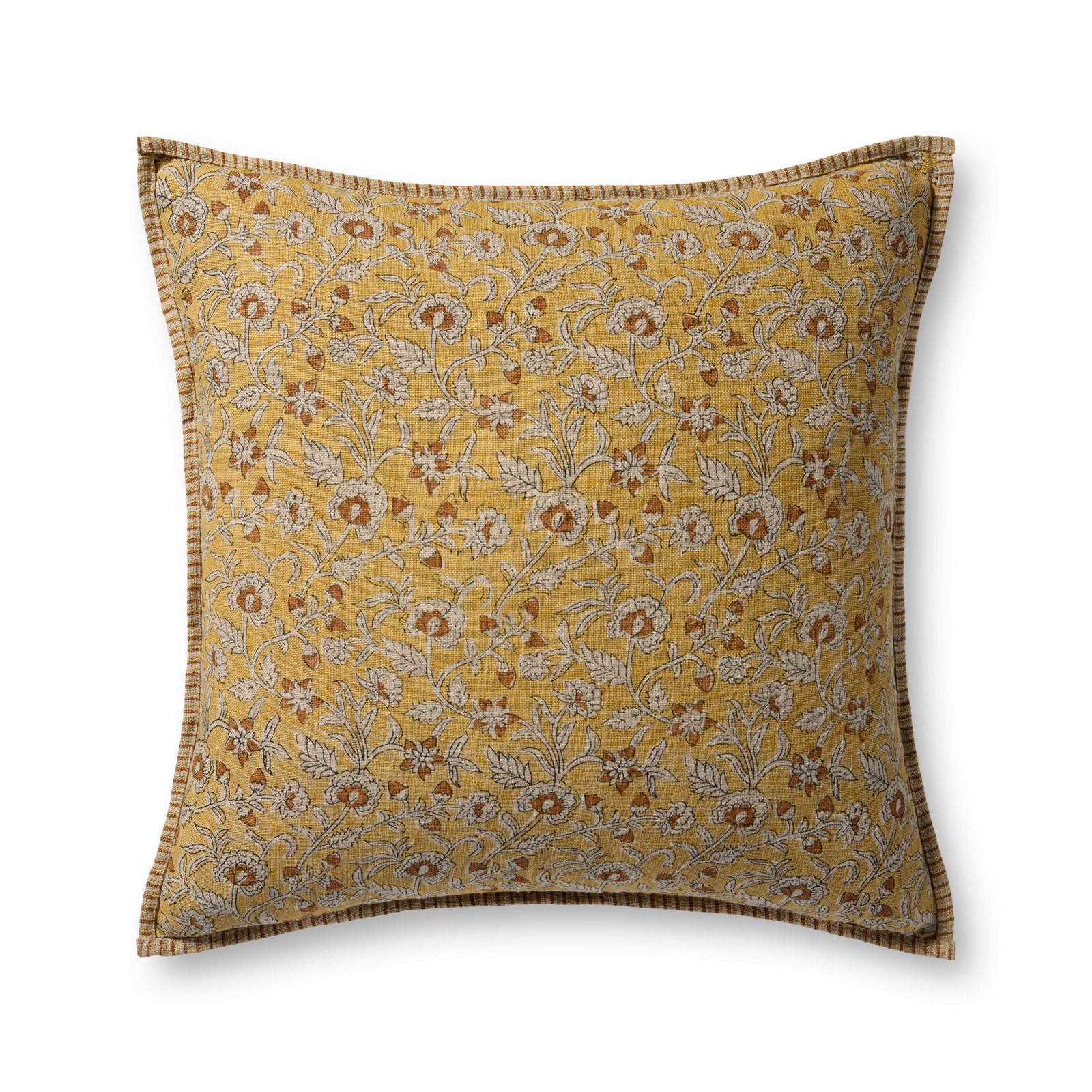 Gold / Multi Pillow — a Loloi pillow at Laurie Yapp Home.