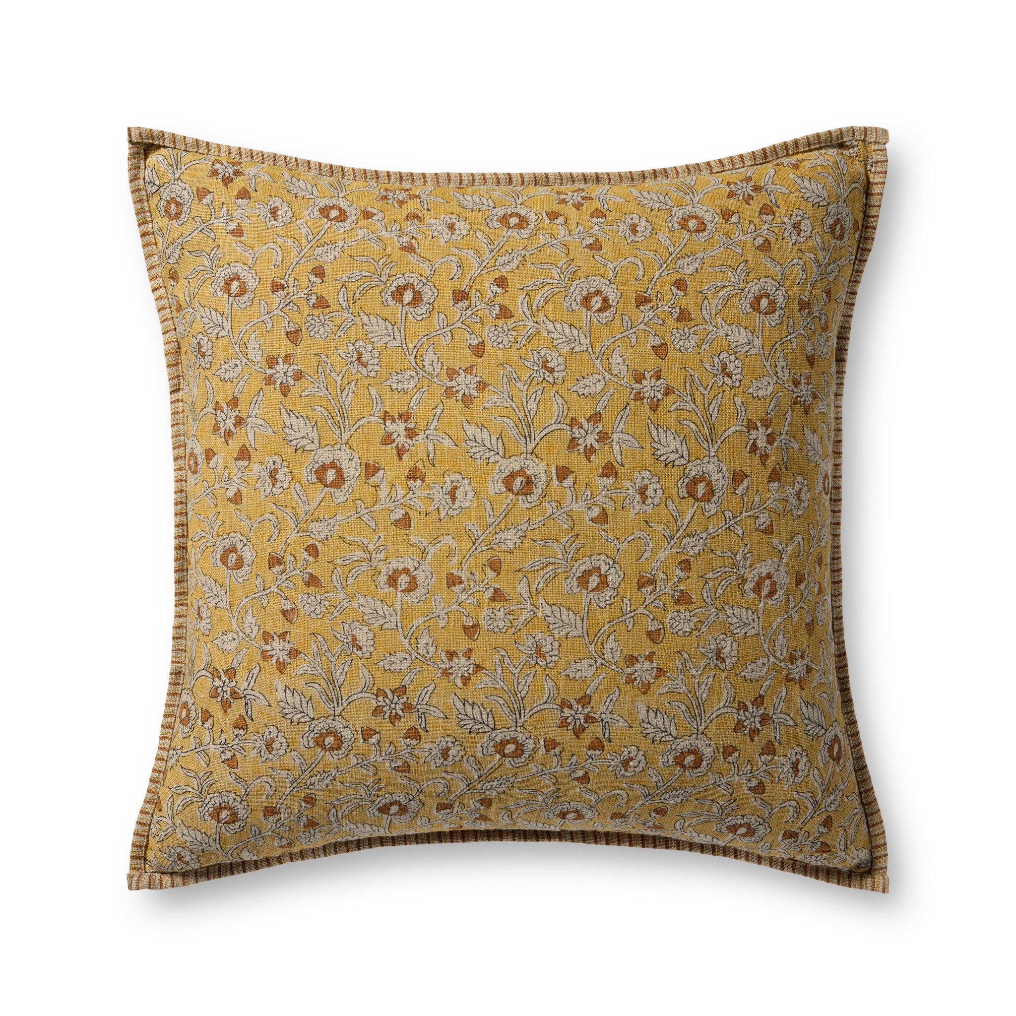 Gold / Multi Pillow — a Loloi pillow at Laurie Yapp Home.