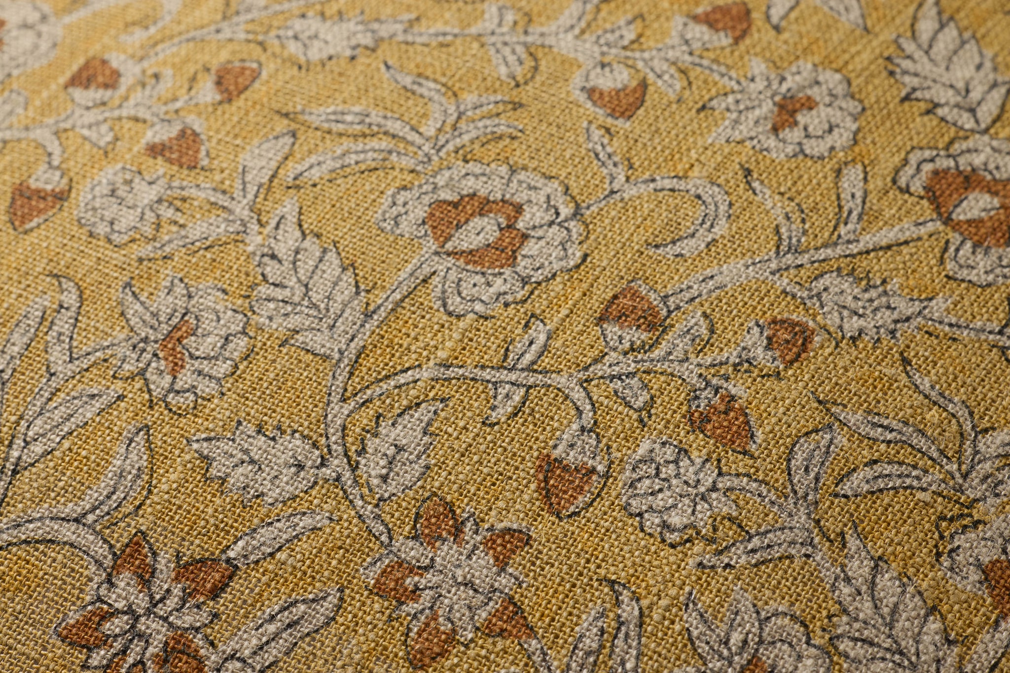 Gold / Multi Pillow shown from a different angle to reveal its pattern.