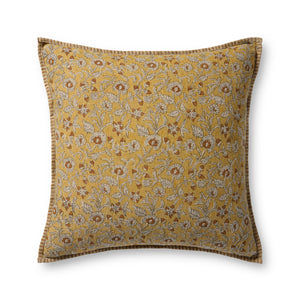 Gold / Multi Pillow — a Loloi pillow at Laurie Yapp Home.