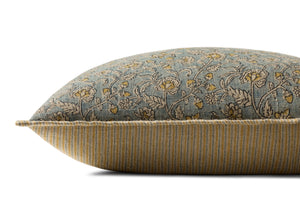 Light Blue / Multi Pillow shown from another angle.