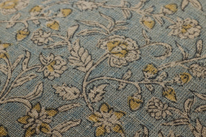 Light Blue / Multi Pillow shown from a different angle to reveal its pattern.