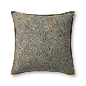 Light Blue / Multi Pillow — a Loloi pillow at Laurie Yapp Home.