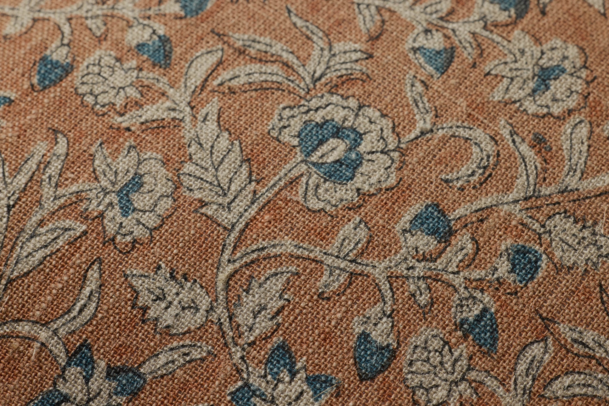 Peach / Multi Pillow shown from a different angle to reveal its pattern.