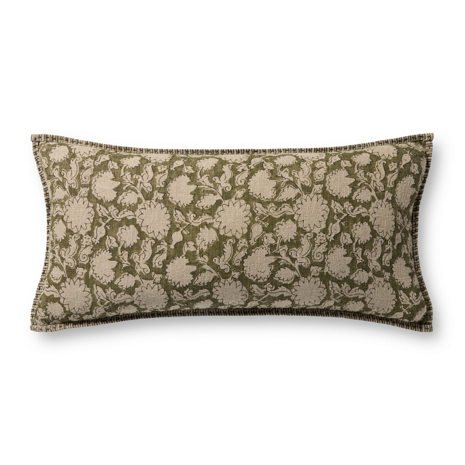 Green Pillow (Pattern 2) — a Loloi pillow at Laurie Yapp Home.