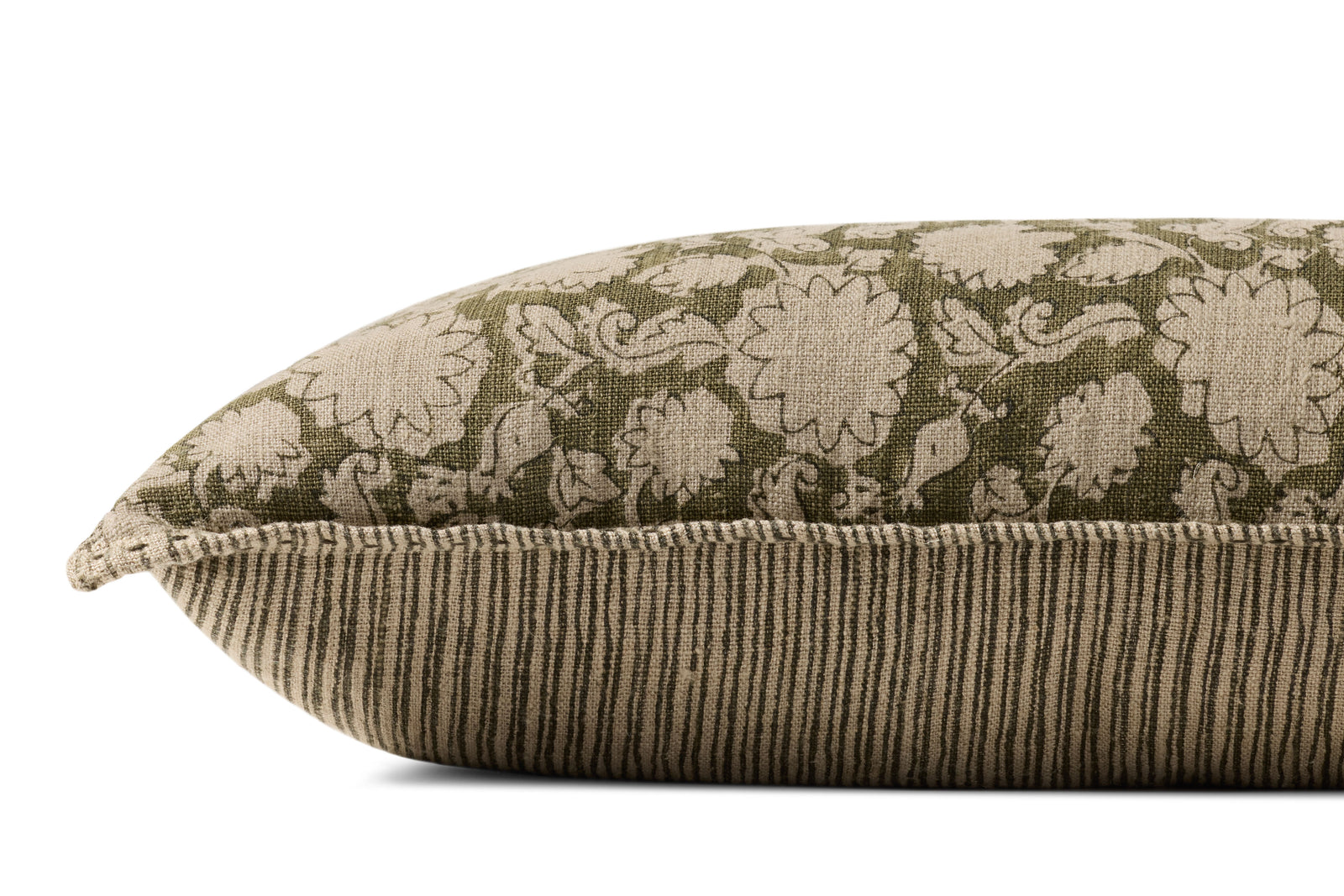 Green Pillow (Pattern 2) — a Loloi pillow at Laurie Yapp Home.