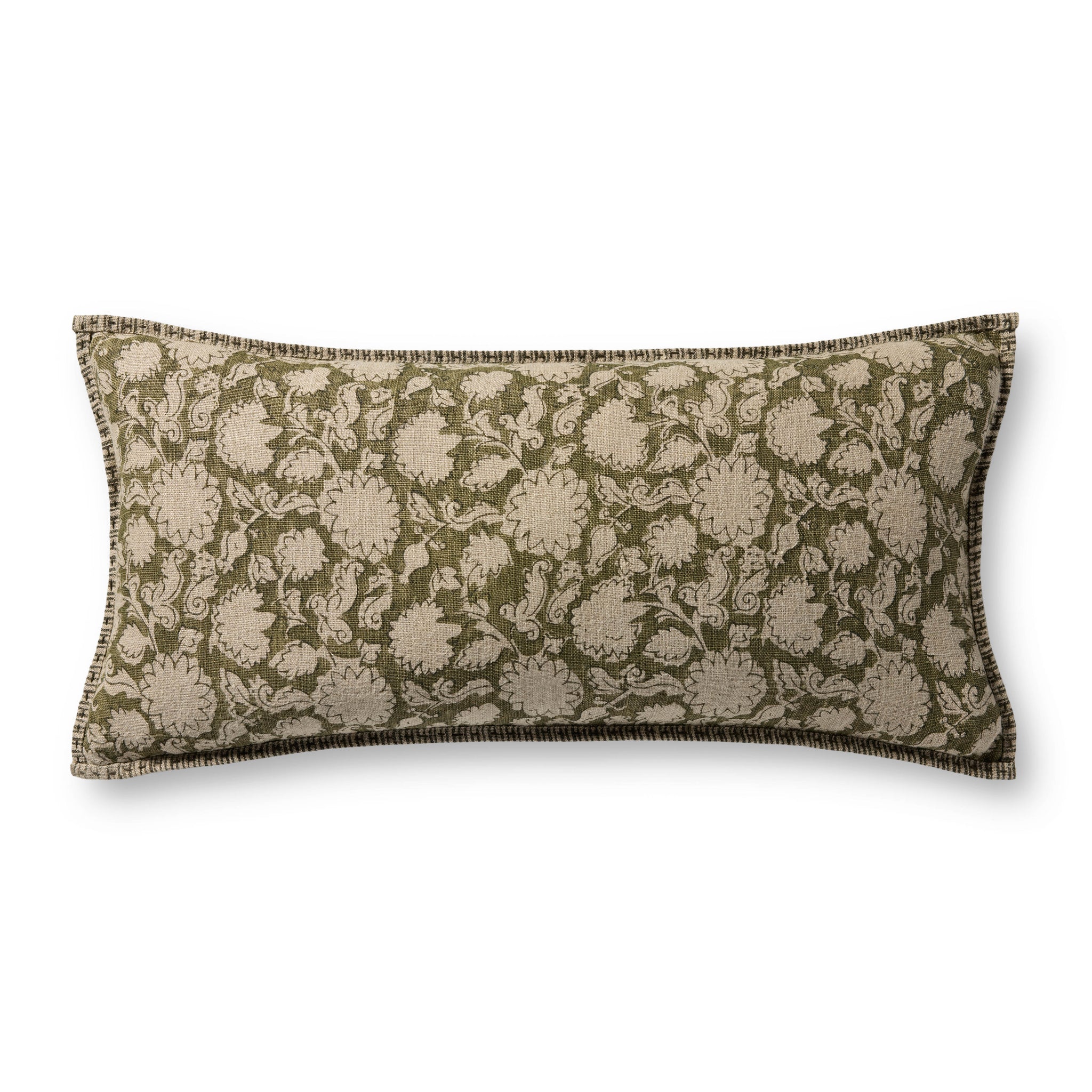 Green Pillow (Pattern 2) — a Loloi pillow at Laurie Yapp Home.