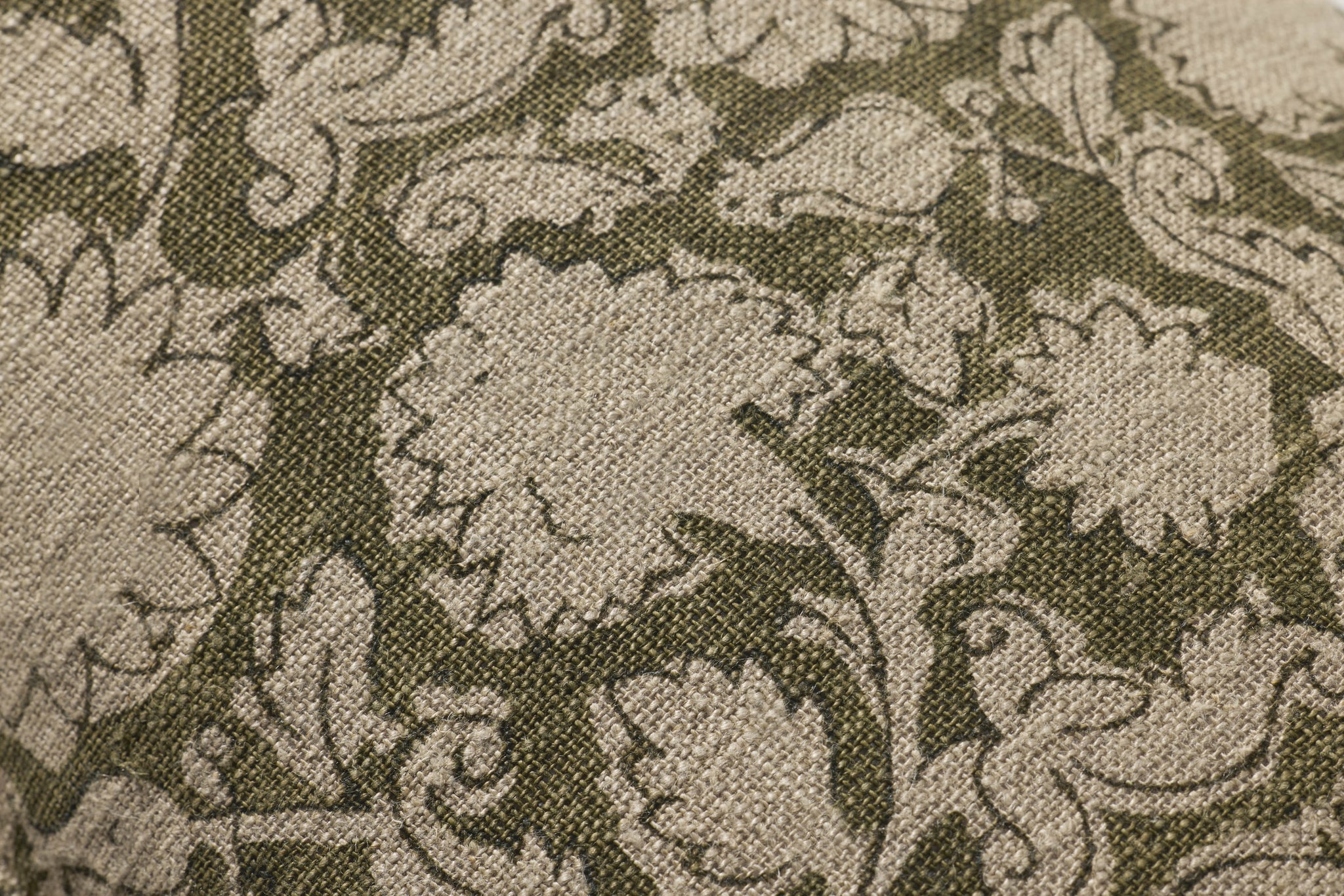 Green Pillow (Pattern 2) shown from a different angle to reveal its pattern.
