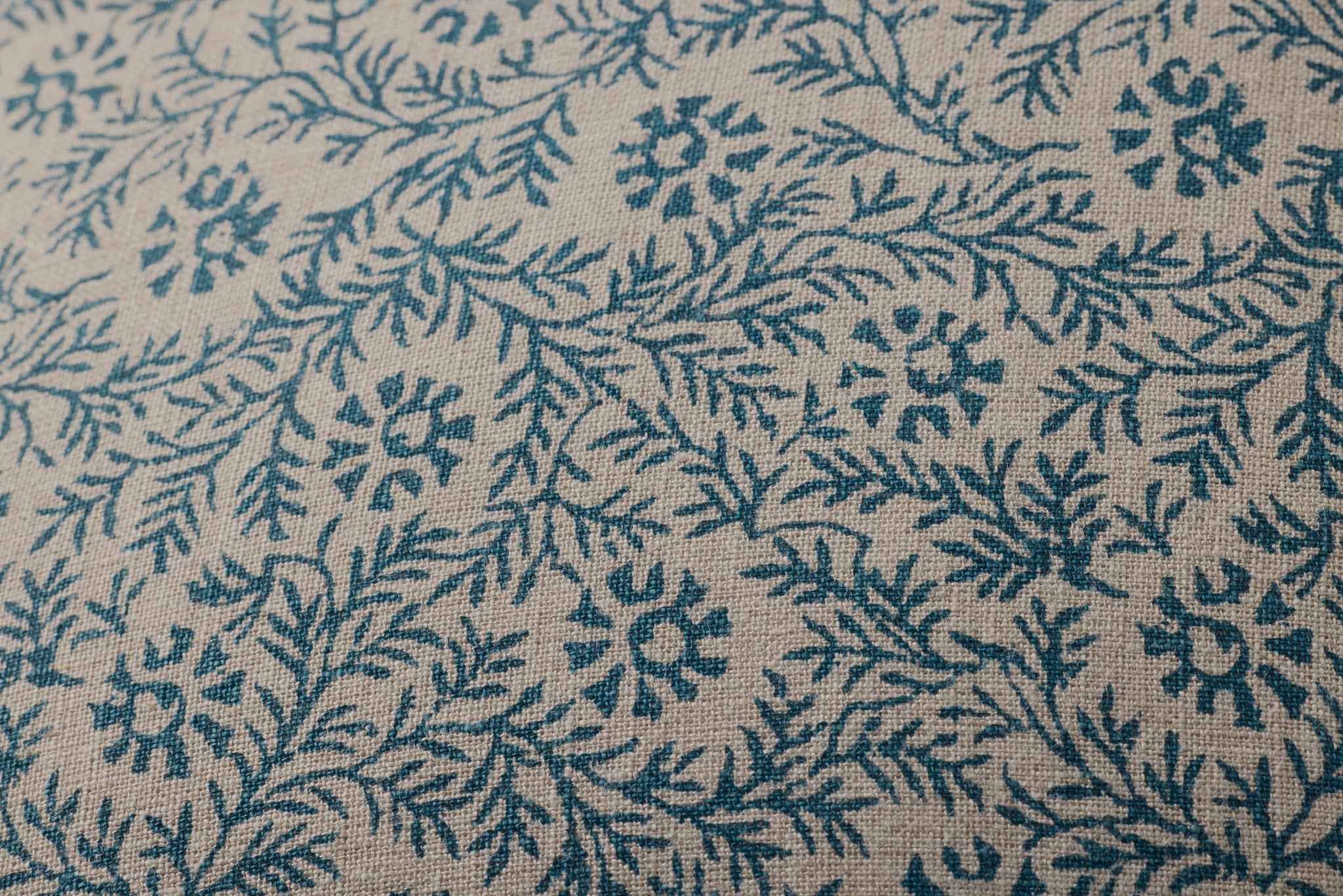 Blue Pillow (Pattern 2) shown from a different angle to reveal its pattern.