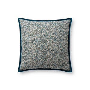 Blue Pillow (Pattern 2) — a Loloi pillow at Laurie Yapp Home.