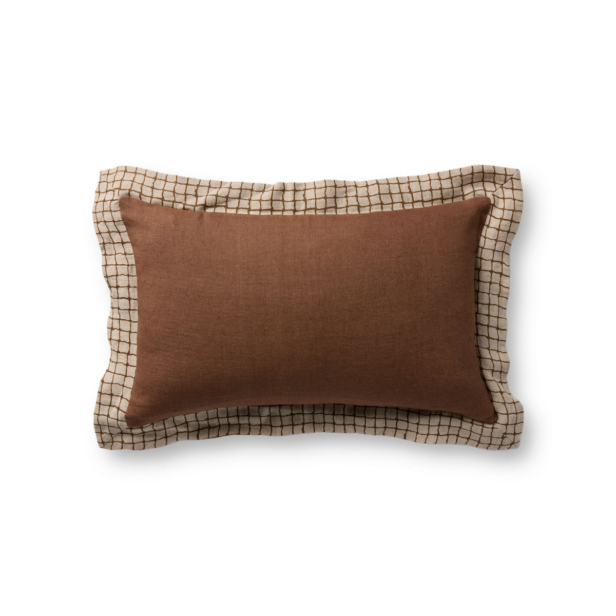 Brown Pillow (Pattern 2) — a Loloi pillow at Laurie Yapp Home.