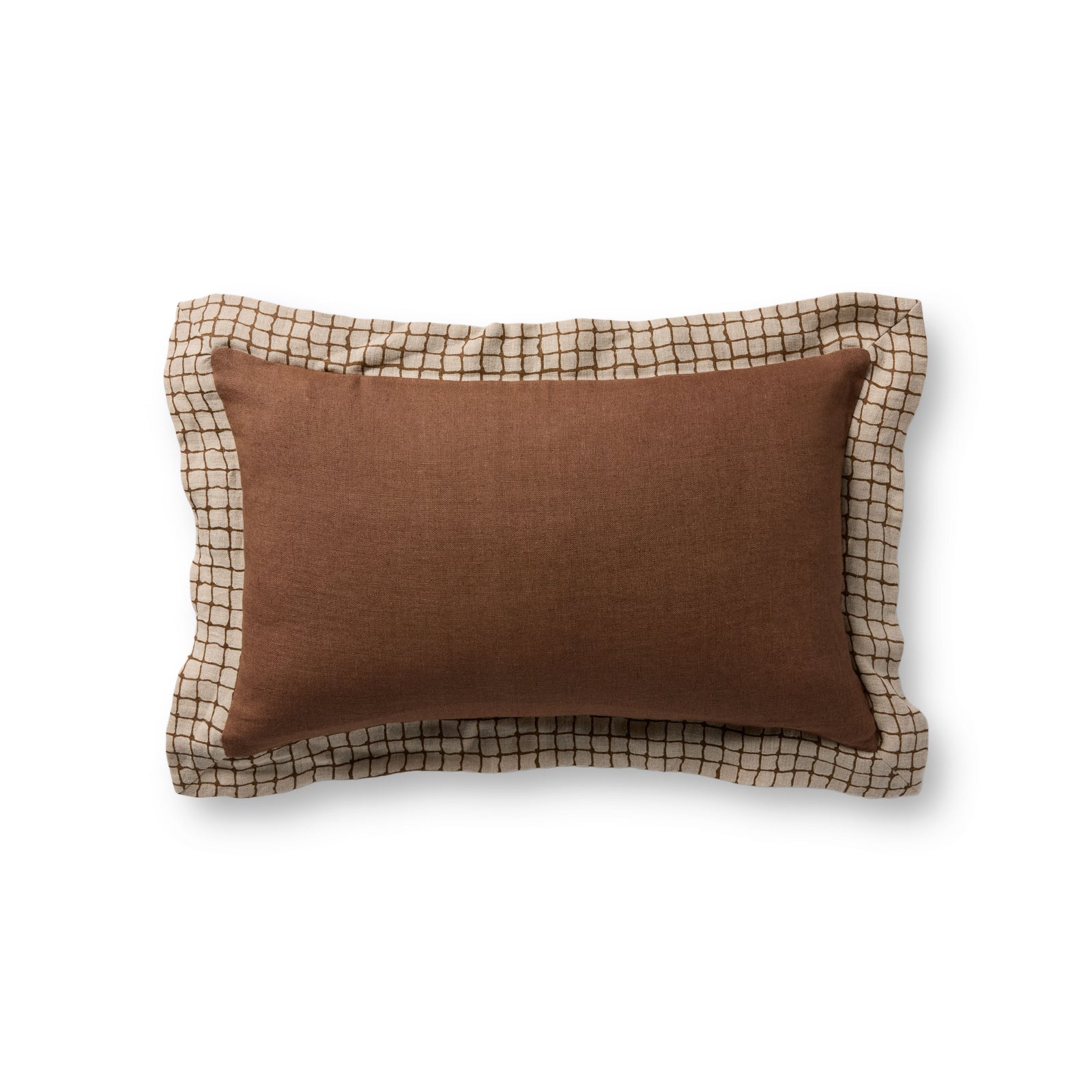 Brown Pillow (Pattern 2) — a Loloi pillow at Laurie Yapp Home.