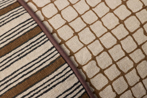 Brown Pillow (Pattern 3) shown from a different angle to reveal its pattern.