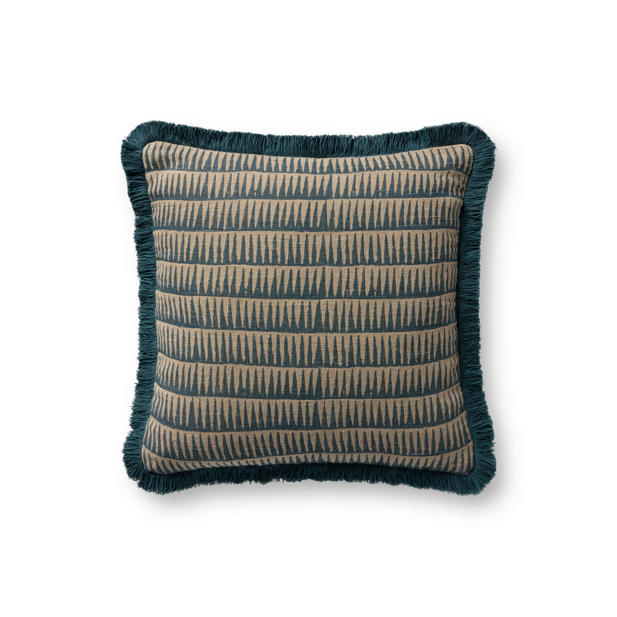 Natural / Blue Pillow — a Loloi pillow at Laurie Yapp Home.
