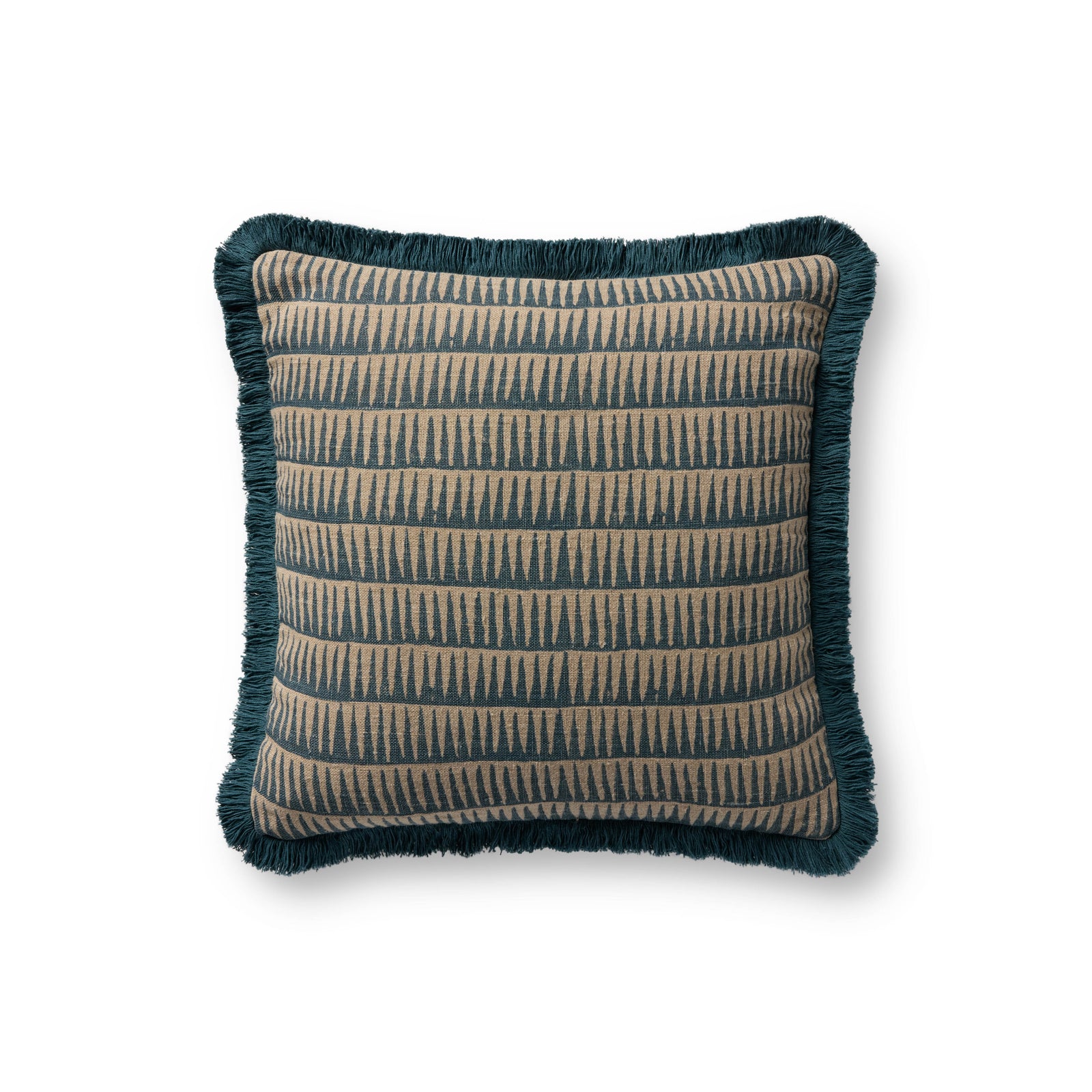 Natural / Blue Pillow — a Loloi pillow at Laurie Yapp Home.