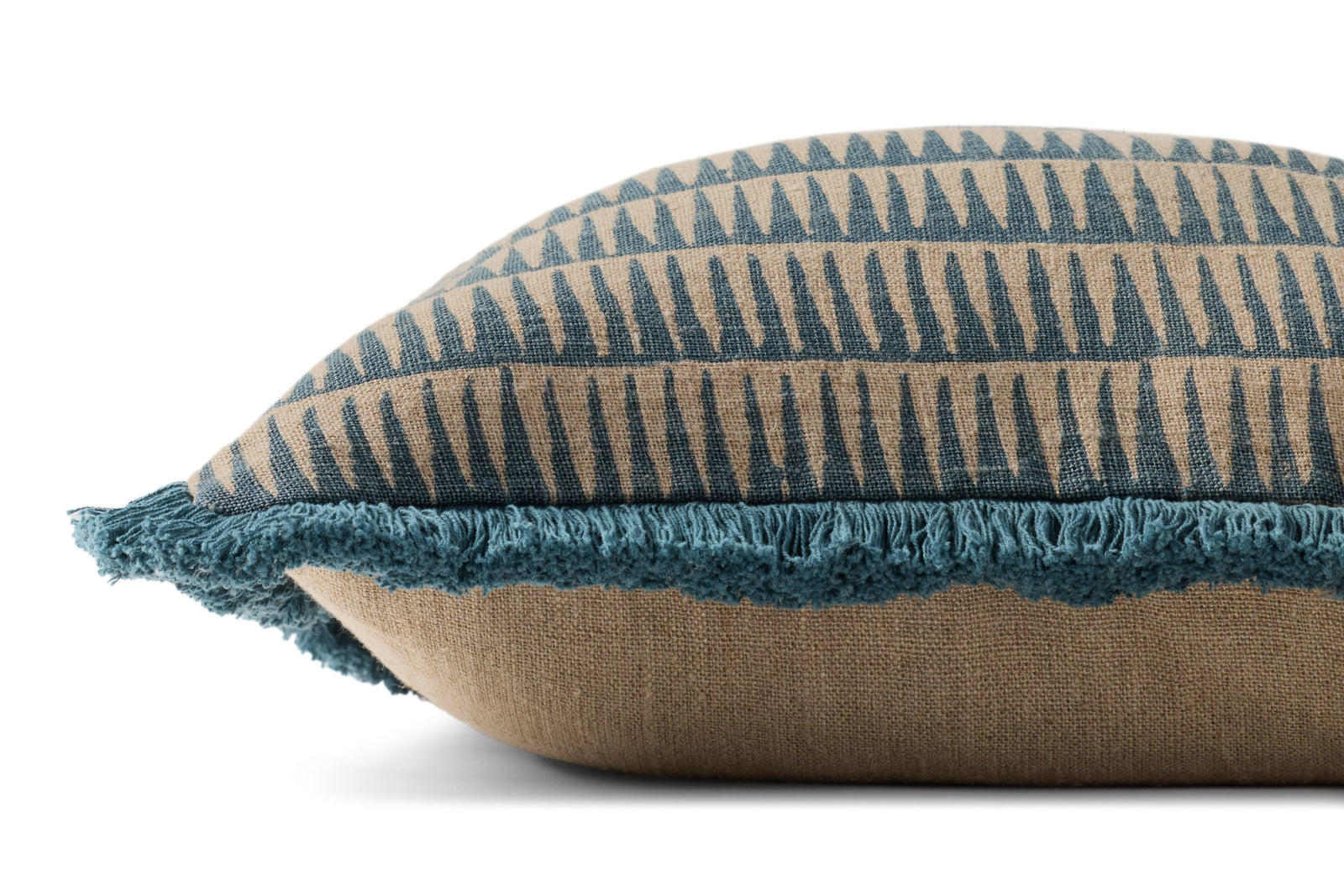 Natural / Blue Pillow — a Loloi pillow at Laurie Yapp Home.