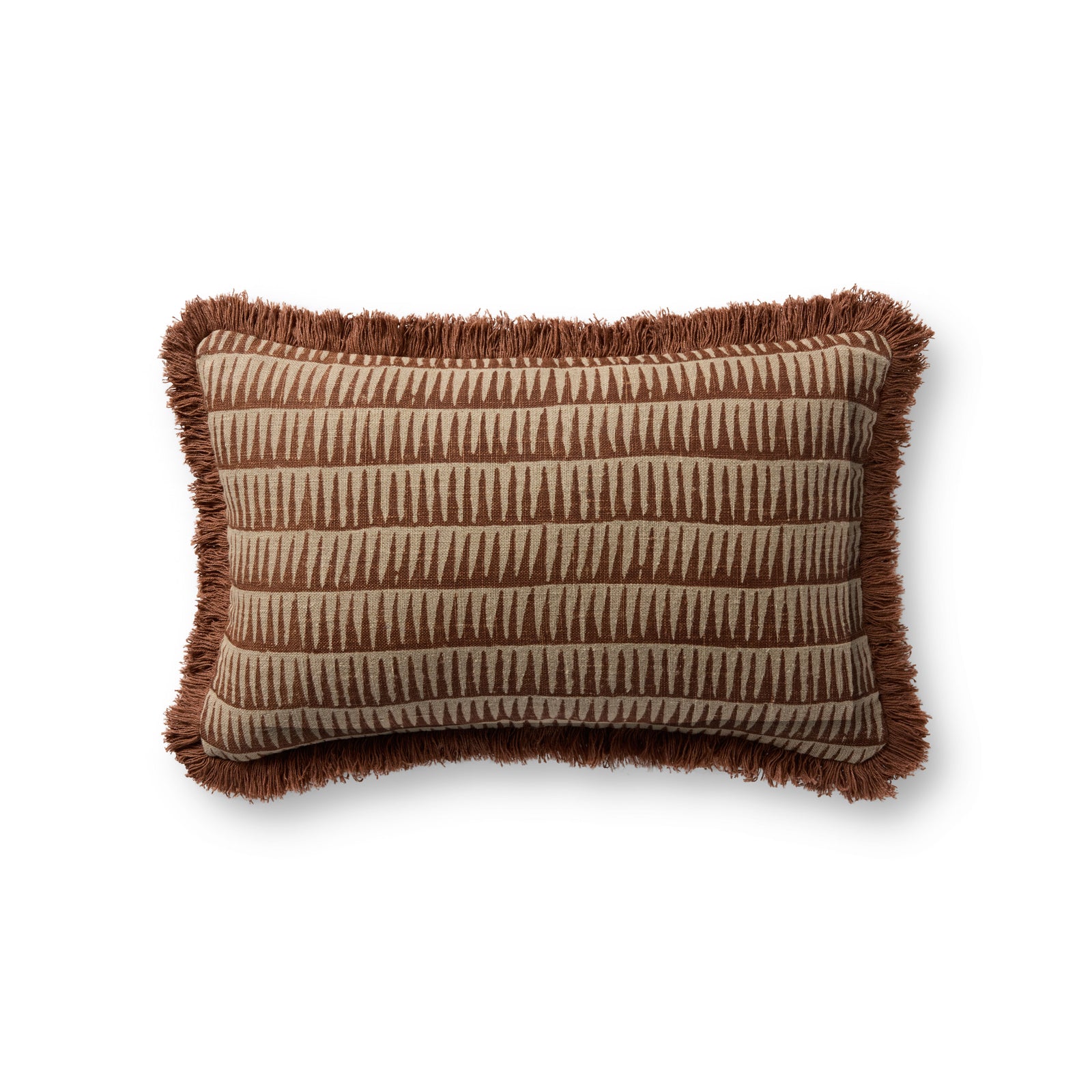 Natural / Rust Pillow — a Loloi pillow at Laurie Yapp Home.