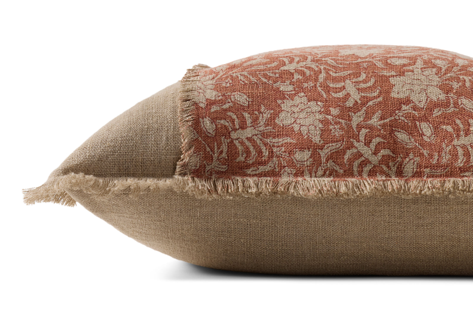 Orange / Natural Pillow — a Loloi pillow at Laurie Yapp Home.