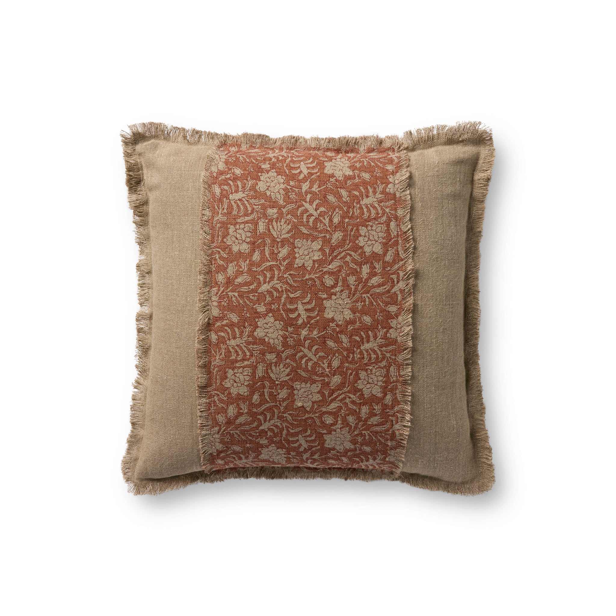 Orange / Natural Pillow — a Loloi pillow at Laurie Yapp Home.