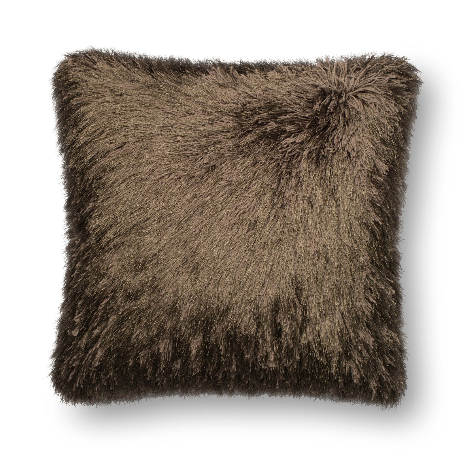 Brown Pillow (Pattern 4) — a Loloi pillow at Laurie Yapp Home.