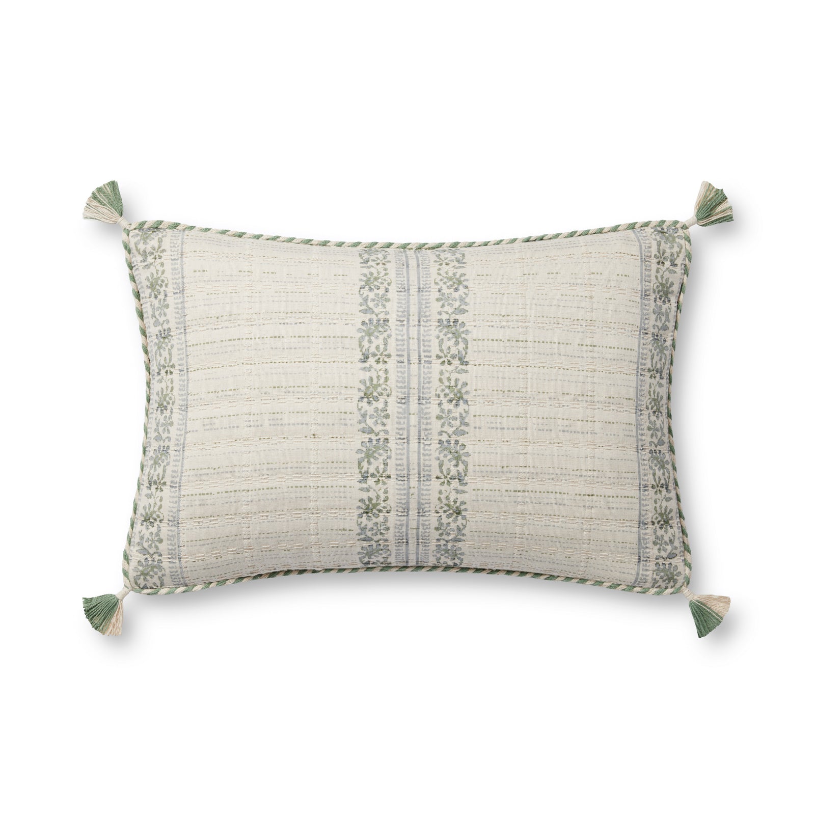 Sage / Ivory Pillow — a Loloi pillow at Laurie Yapp Home.