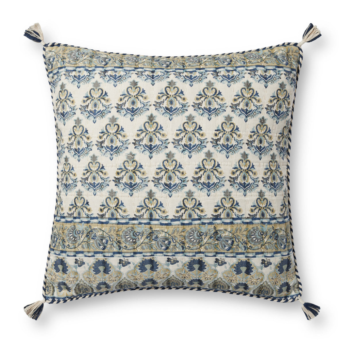 Blue / Multi Pillow — a Loloi pillow at Laurie Yapp Home.