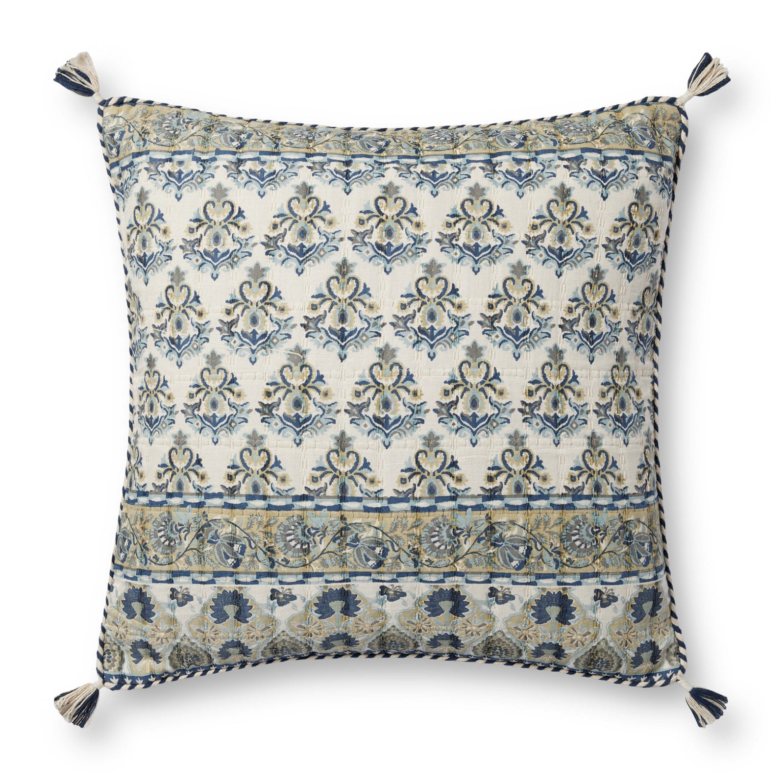 Blue / Multi Pillow — a Loloi pillow at Laurie Yapp Home.