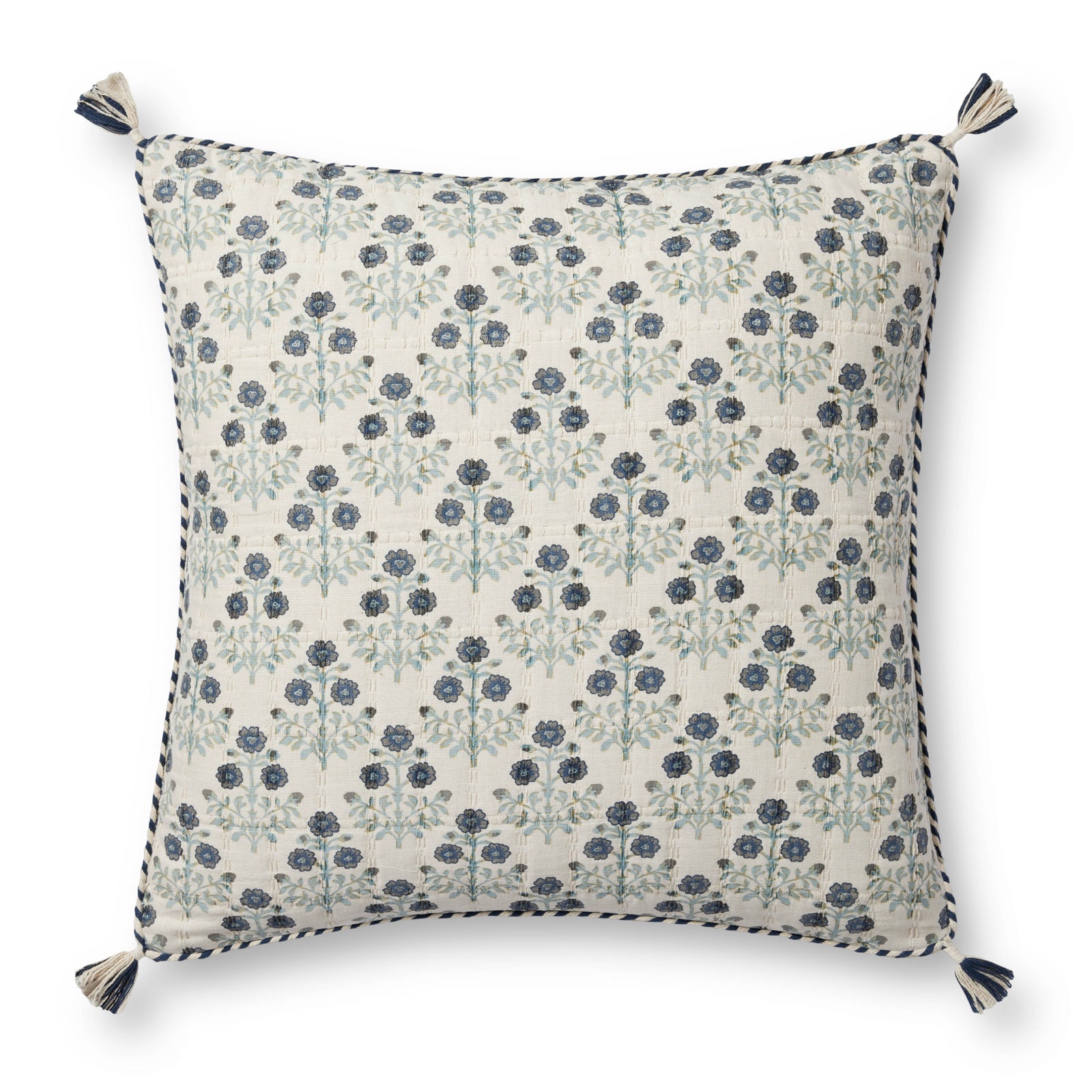 Blue / Multi Pillow — a Loloi pillow at Laurie Yapp Home.