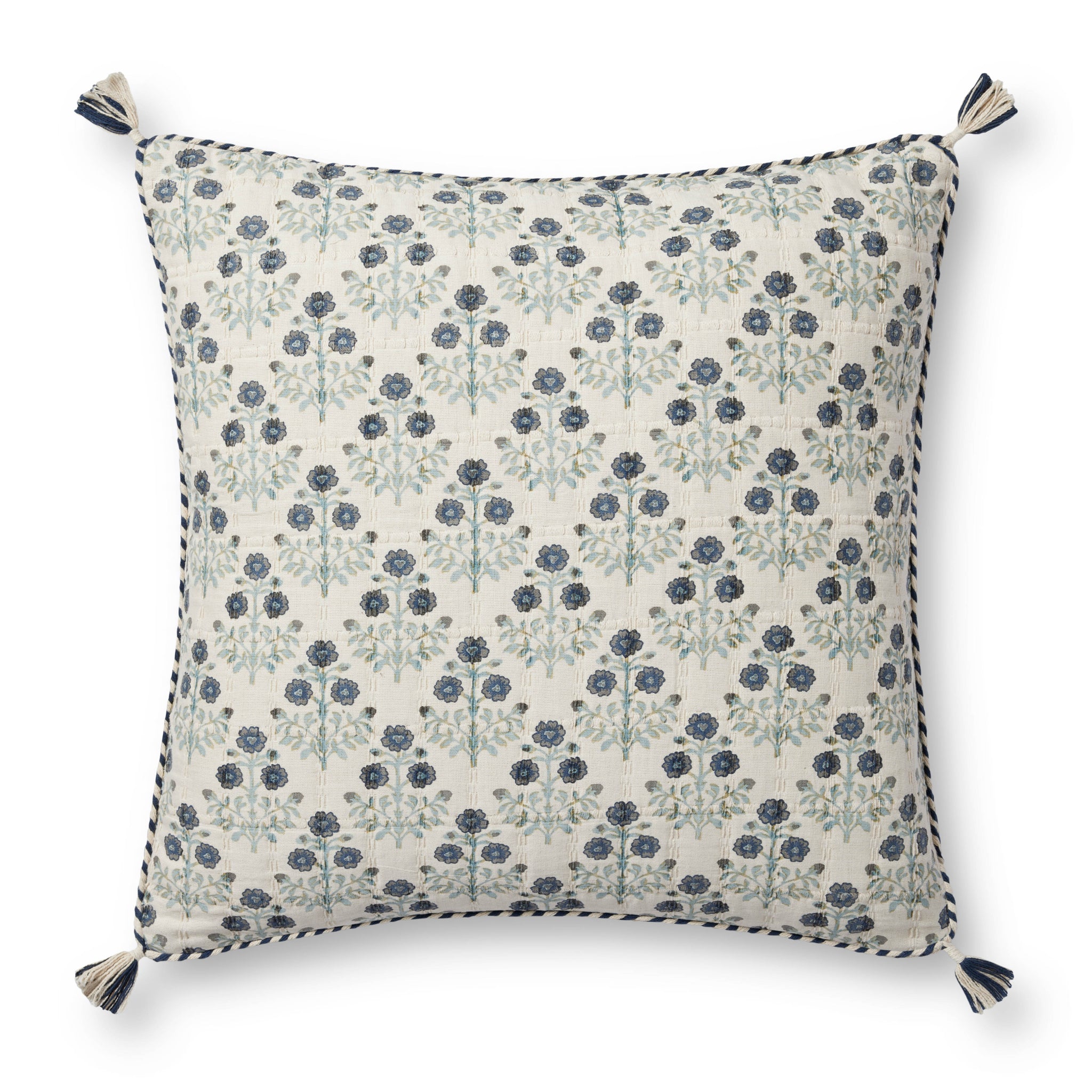 Blue / Multi Pillow shown from another angle.