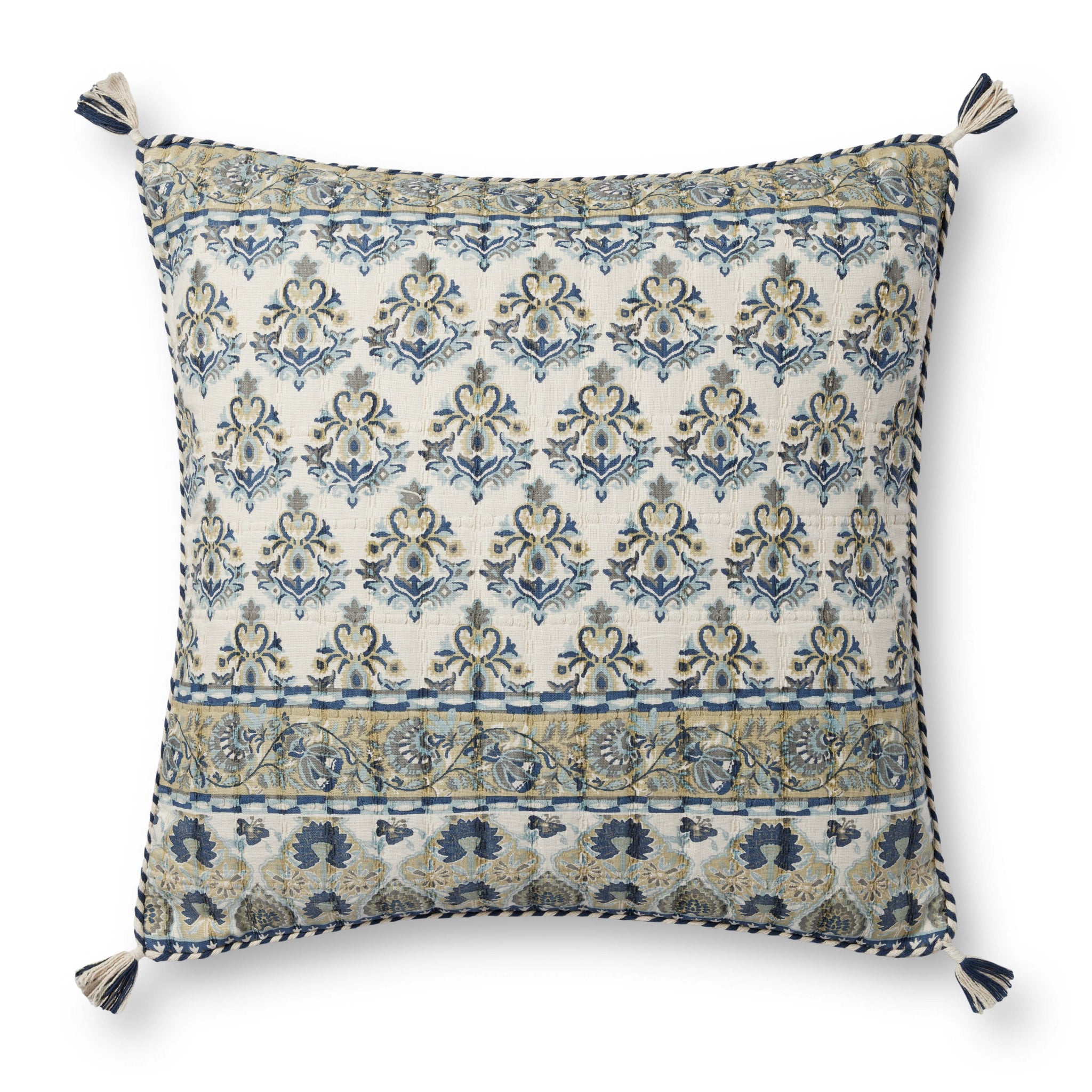 Blue / Multi Pillow — a Loloi pillow at Laurie Yapp Home.