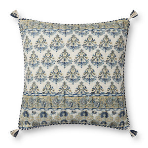 Blue / Multi Pillow — a Loloi pillow at Laurie Yapp Home.