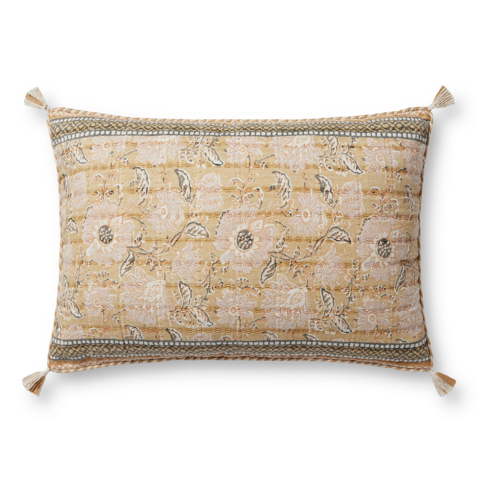Wheat / Multi Pillow — a Loloi pillow at Laurie Yapp Home.