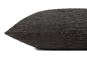 Charcoal Pillow (Pattern 1) shown from a different angle to reveal its pattern.