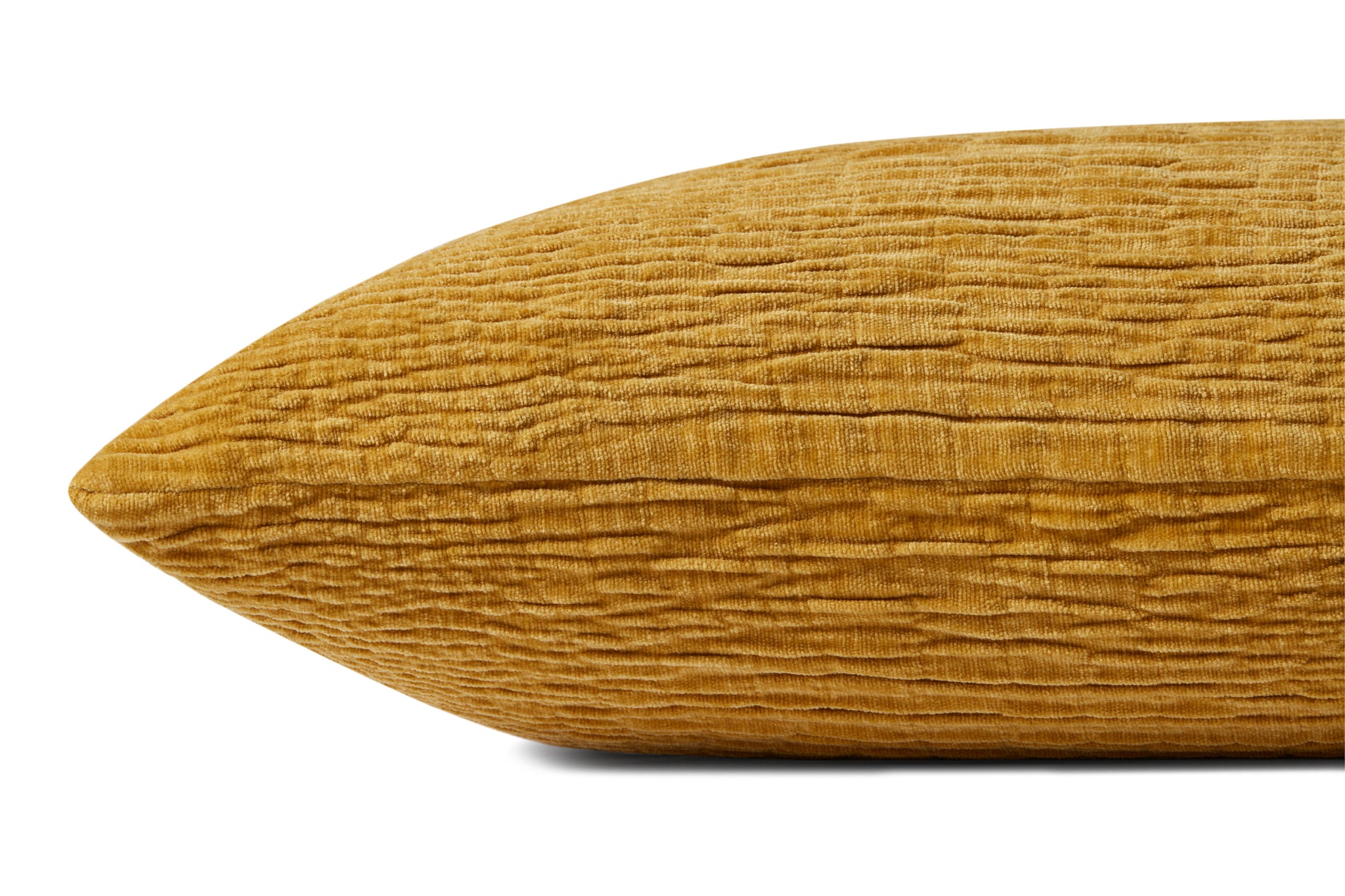 Gold Pillow (Pattern 1) shown from a different angle to reveal its pattern.