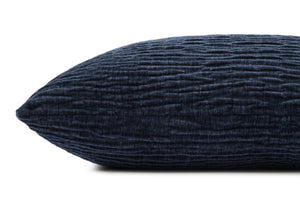 Navy Pillow (Pattern 3) shown from another angle.