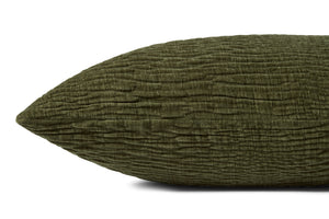 Olive Pillow (Pattern 1) shown from another angle.