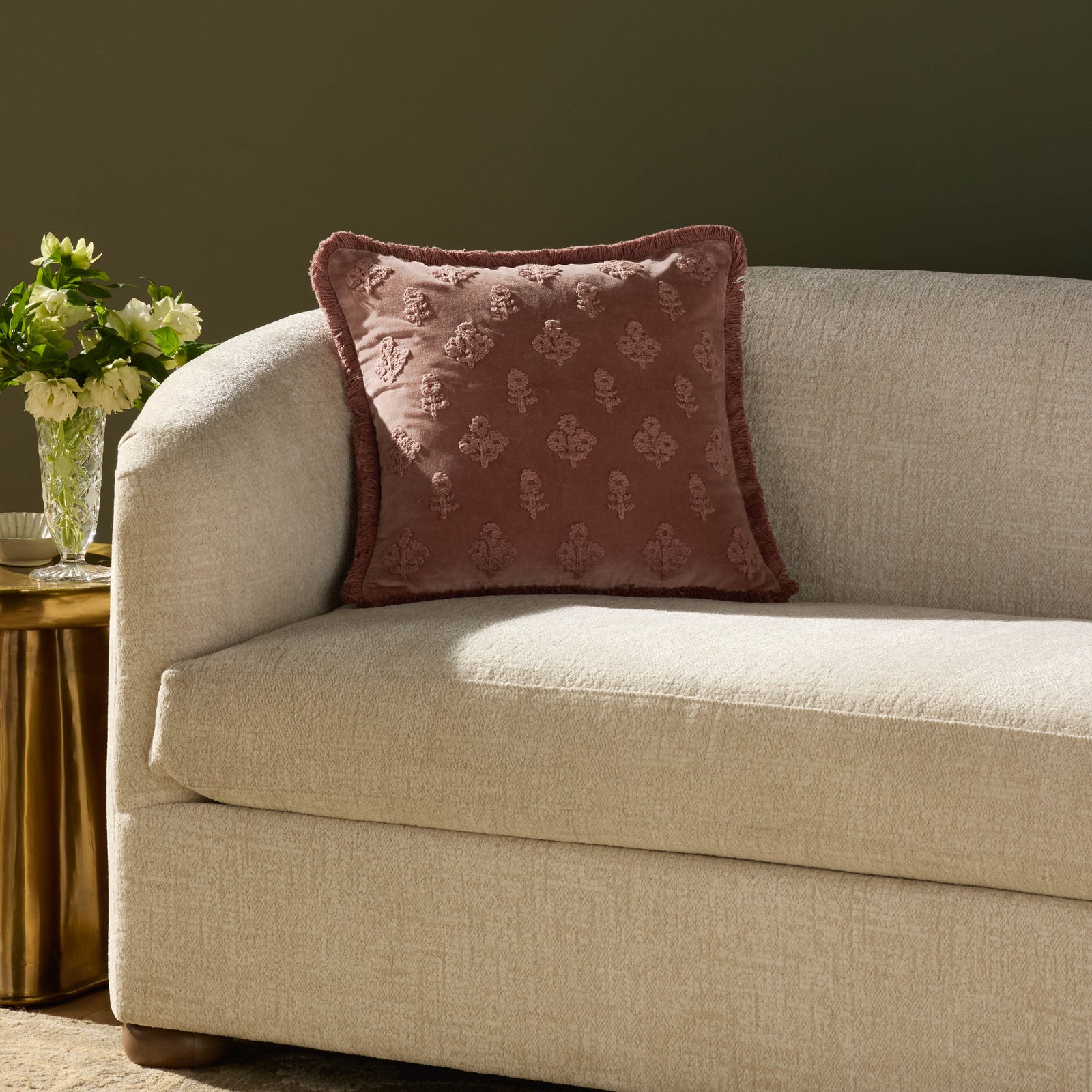 Darla Mauve Pillow — a Loloi pillow at Laurie Yapp Home.