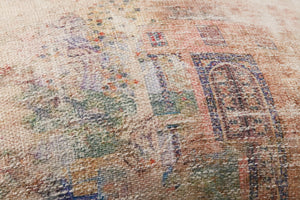 Beige / Multi Pillow (Pattern 3) shown from a different angle to reveal its pattern.