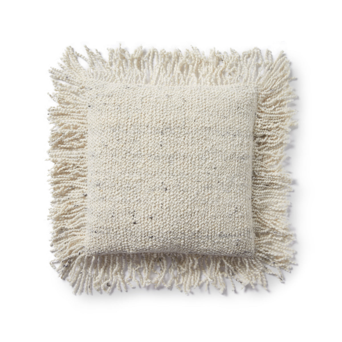 Ivory Pillow (Pattern 2) — a Loloi pillow at Laurie Yapp Home.