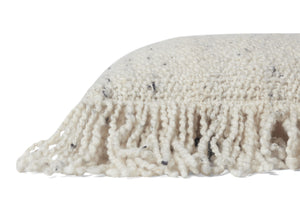 Ivory Pillow (Pattern 2) shown from a different angle to reveal its pattern.