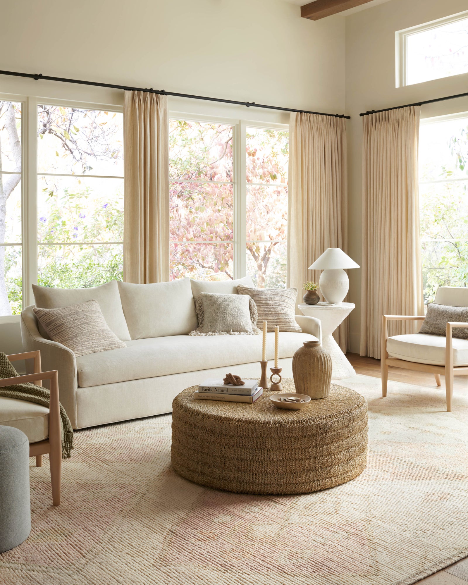 Ivory Pillow (Pattern 2) — a Loloi pillow at Laurie Yapp Home.