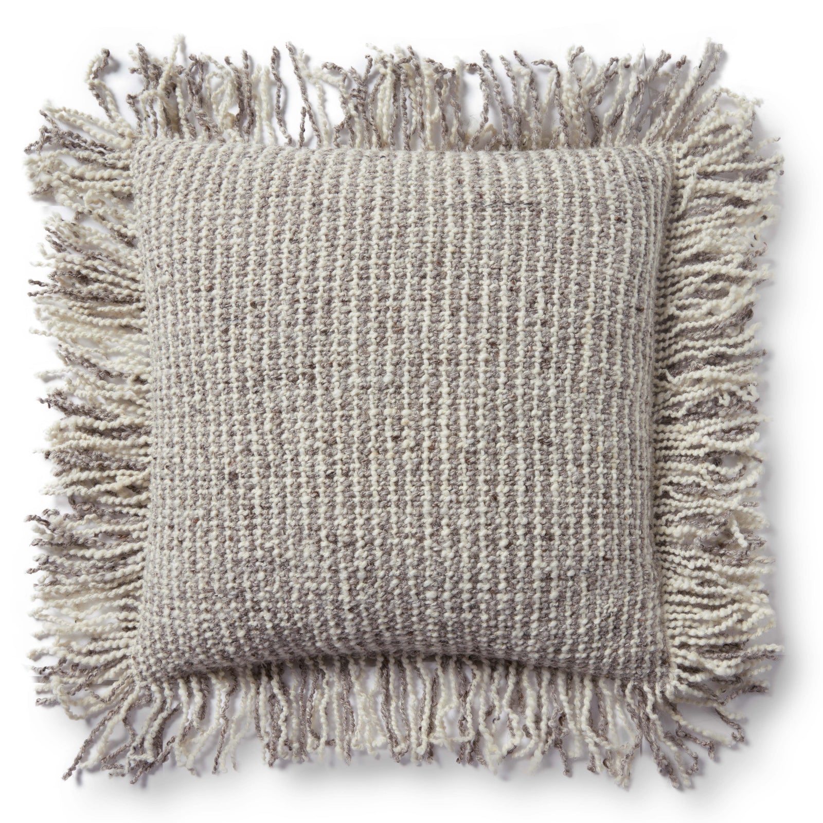 Ivory / Beige Pillow (Pattern 2) — a Loloi pillow at Laurie Yapp Home.
