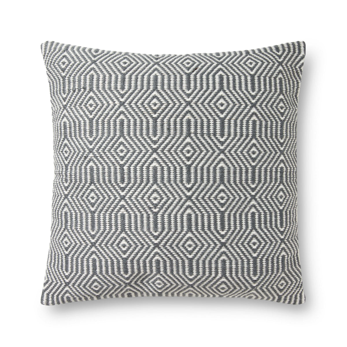 Charcoal / White Pillow — a Loloi pillow at Laurie Yapp Home.